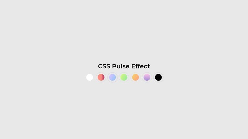 CSS Pulse Effect With Borders