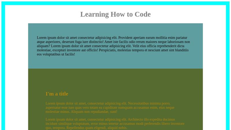 CSS + HTML Practice