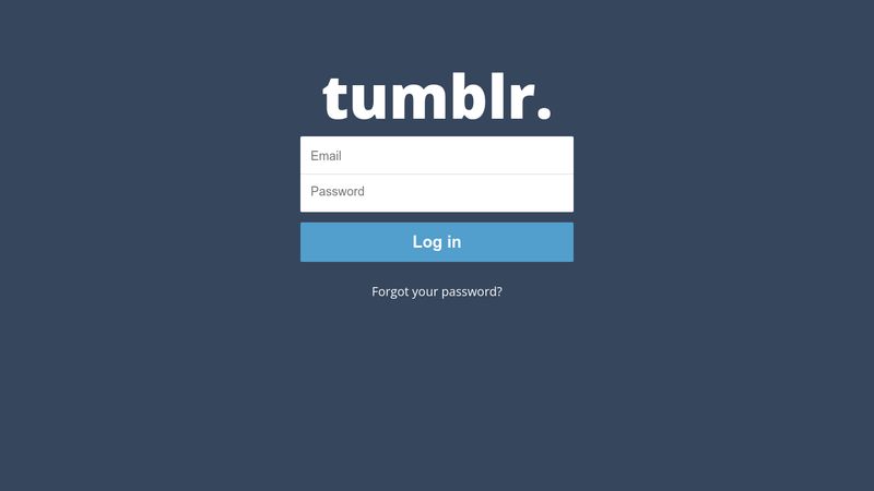 Use tumblr's signup form to login