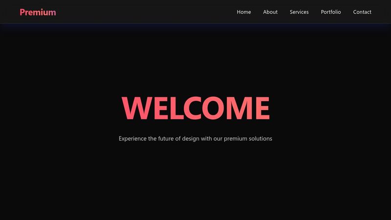 Premium Responsive Navbar