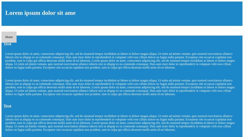html/css position exercise