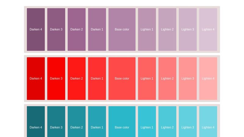 Dynamic Color Palette with SCSS