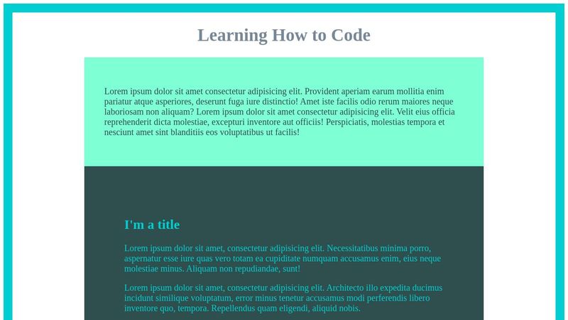 CSS + HTML Practice