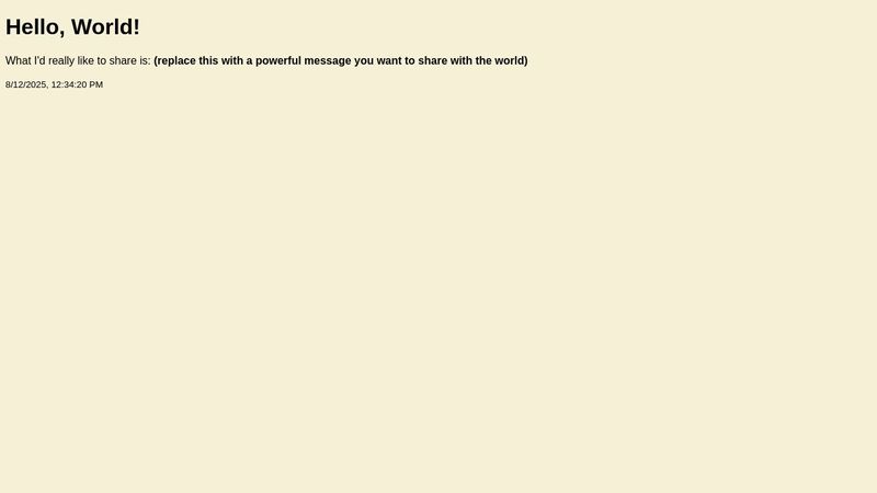 [Tutorial] Hello World in HTML/CSS/JS