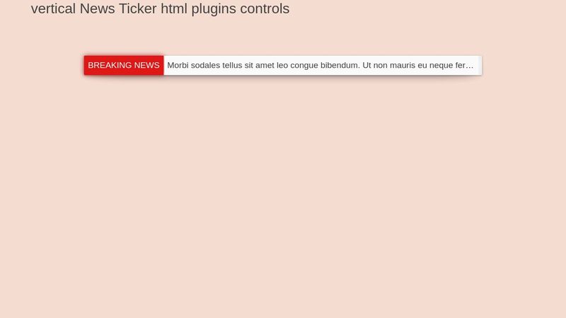 Vertical News Ticker html plugins controls