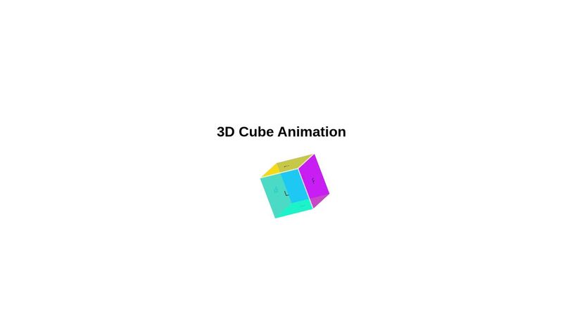 3D Cube Animation