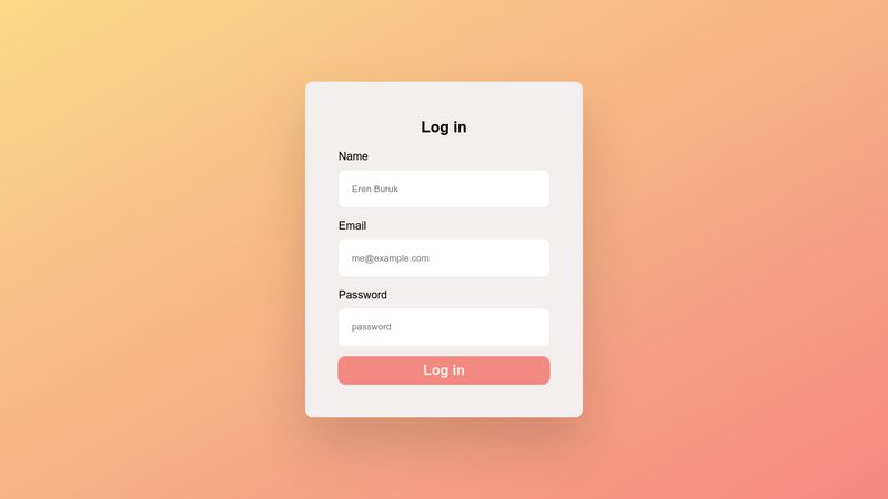 Pure CSS Login Form