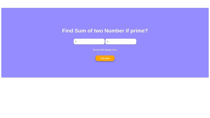 Write a program in Javascript to find sum of two numbers if they are ...