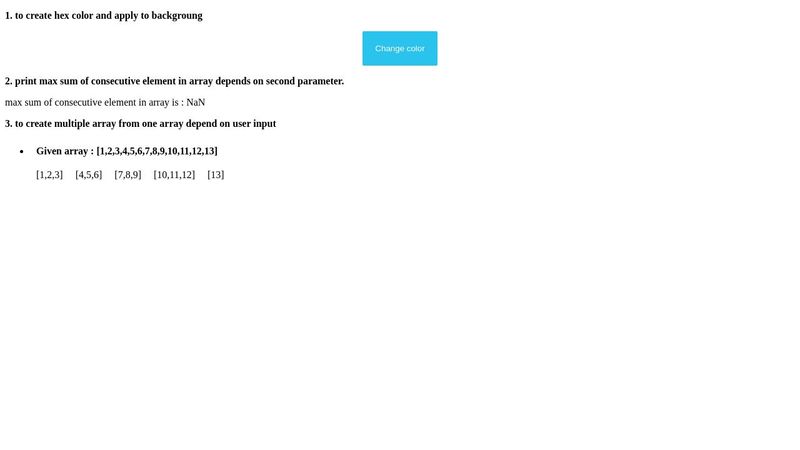 Split array into multiple array