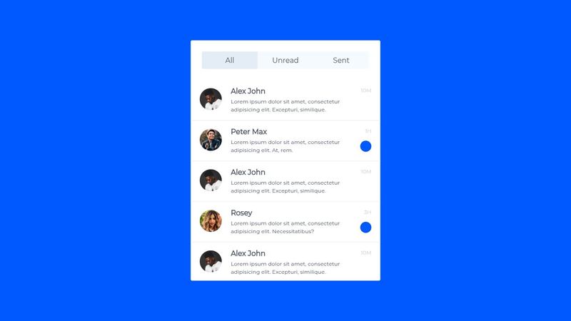 Tabs using HTML and CSS - Inbox CSS Tabs