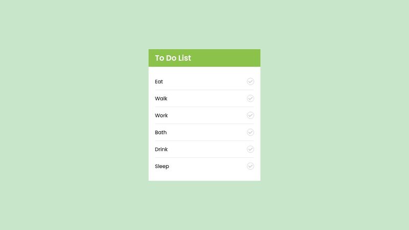 CSS To Do List