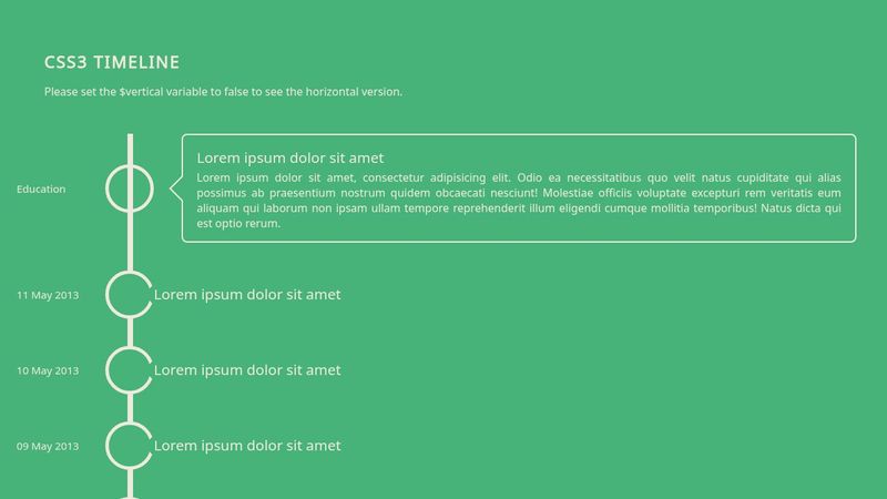 CSS3 Timeline
