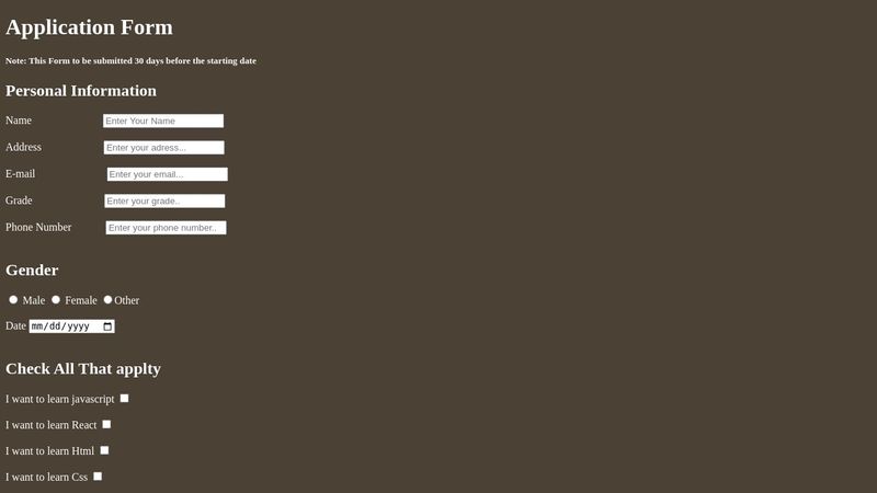 HTML & CSS Forms
