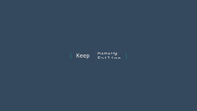 Scrolling text animation