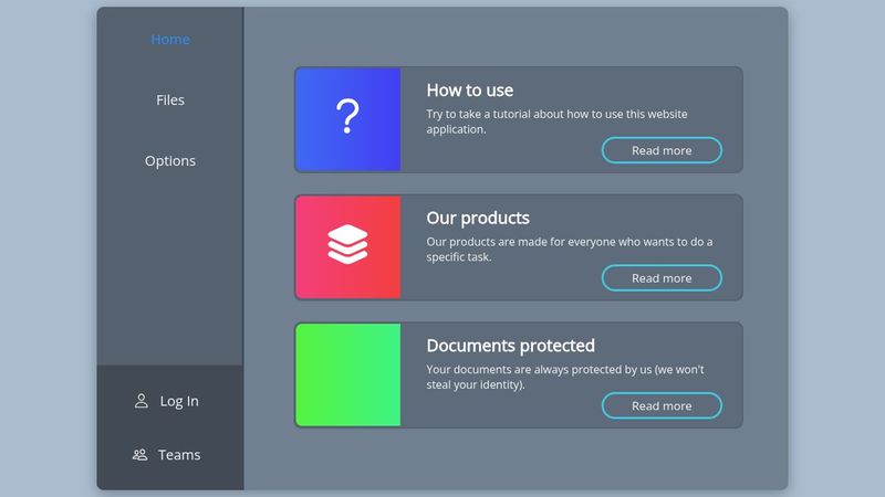 Cool File Editor Web App UI & UX
