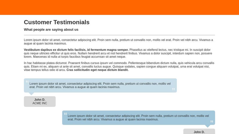 Mobile-Friendly Customer Testimonials