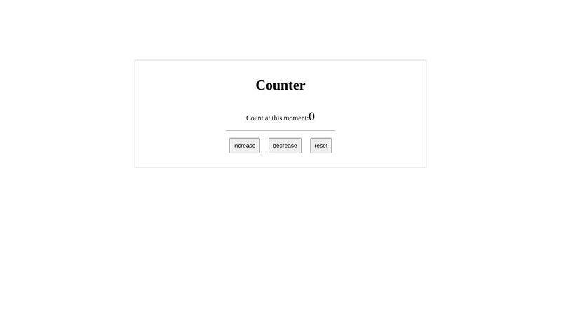 counter Using html css and js