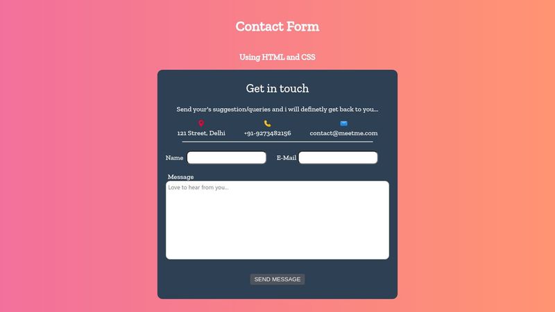 Creating User-Input Form 2.0