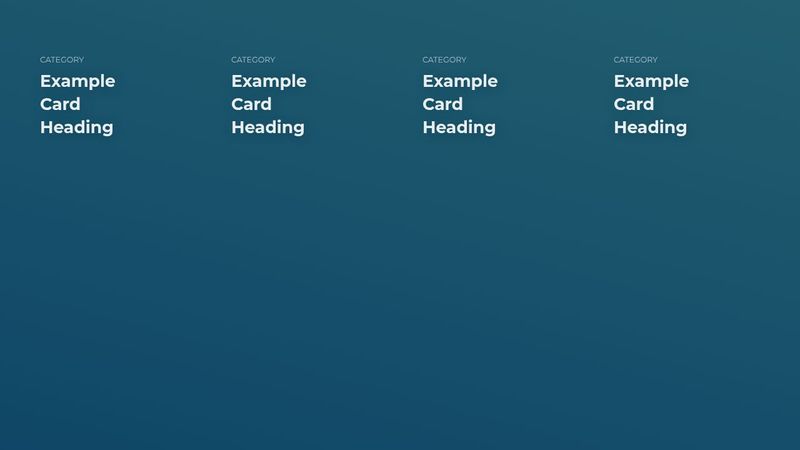 CSS Filter Cards