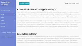 Bootstrap Sidebar