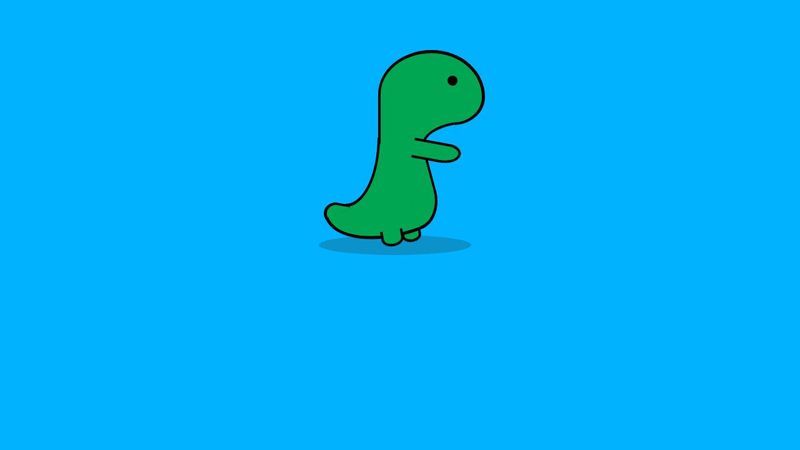 HTML & CSS Animated Dinosaur