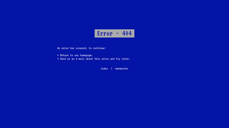 BSOD 404 Page