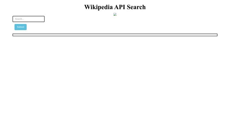 wikipedia-api-search