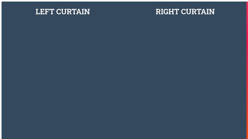 Curtain Effect with CSS