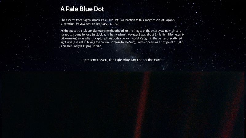 A Pale Blue Dot