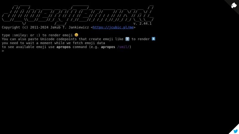 Emoji in HTML5 Web Terminal