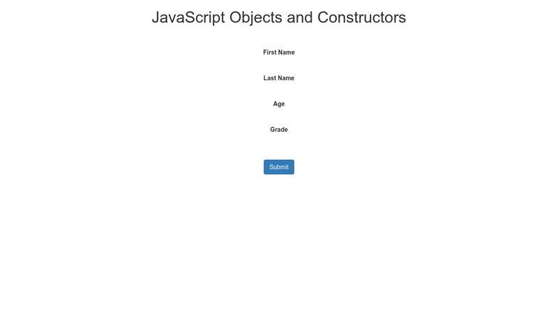 Javascript Object Notation Example