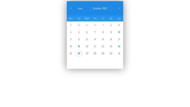 React Calendar with Events