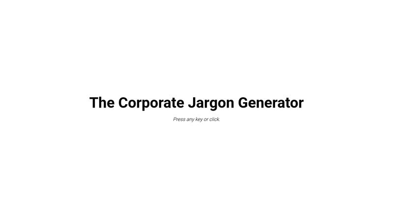 corporate-jargon-generator