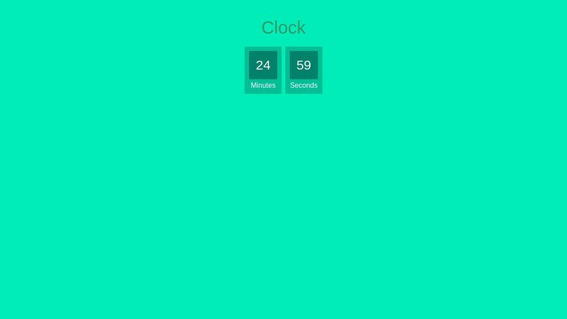 Styled JavaScript Countdown Clock