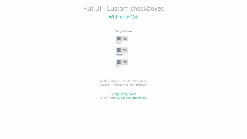 CodePen - Flat UI - Custom checkboxes