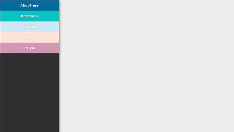 Vertical CSS animated navbar