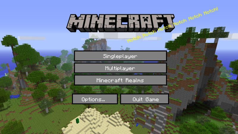 Minecraft Starting Screen