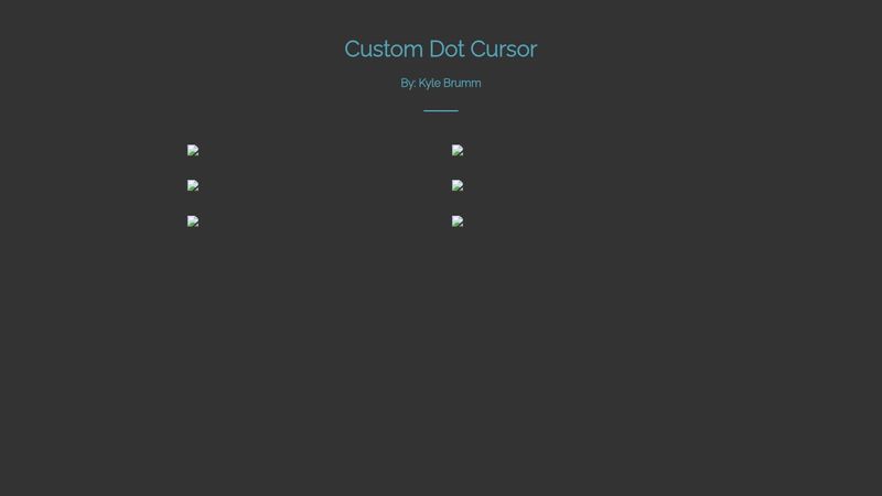 Custom Dot Cursor