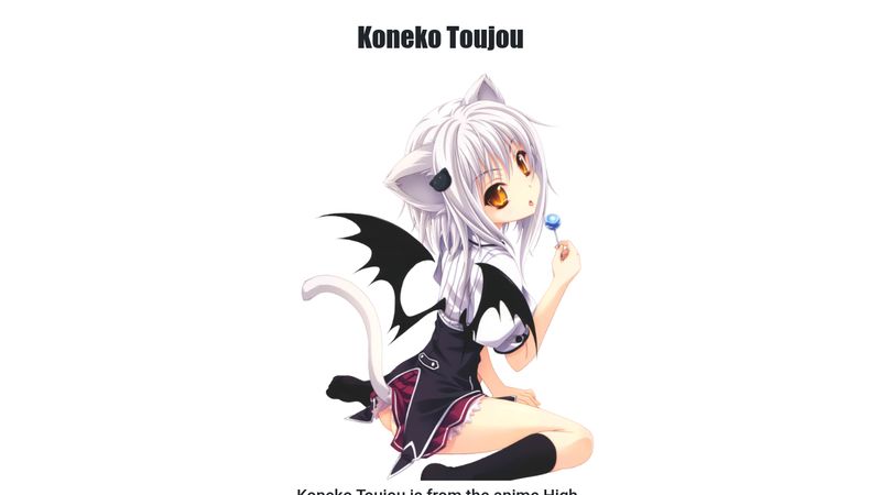 Cute Anime Pics - Anime: High School DxD Character: Koneko Toujou Link