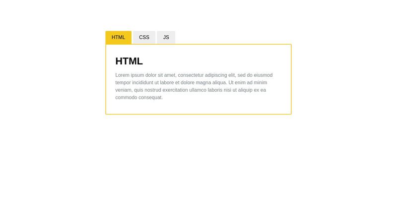 Tabs css