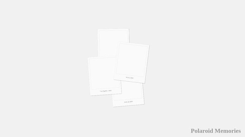 Polaroid Memories - CSS only