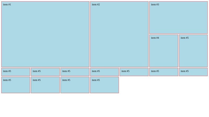 CSS-Grid Grid Implicito example