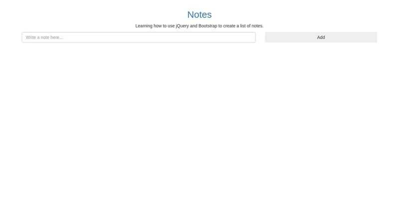 jQuery note app (wip)