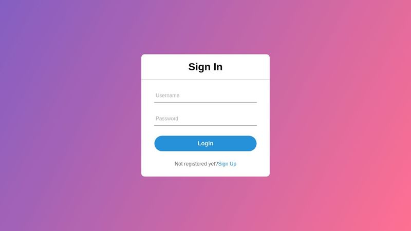 Animated sign in html & css no javascript