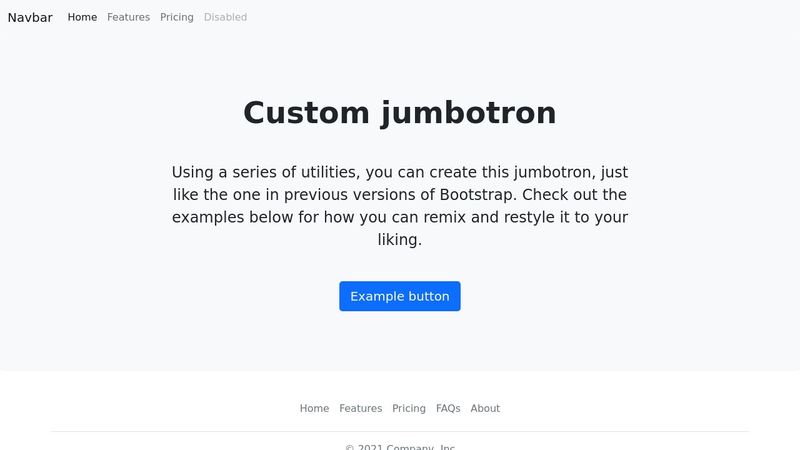 A React Bootstrap example (RFS010)