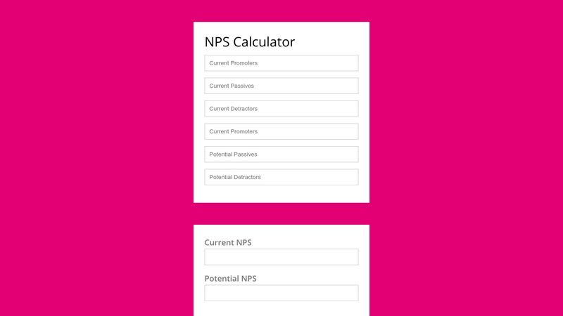 NPS Calculator