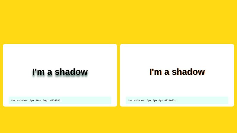 CSS Text-shadow examples