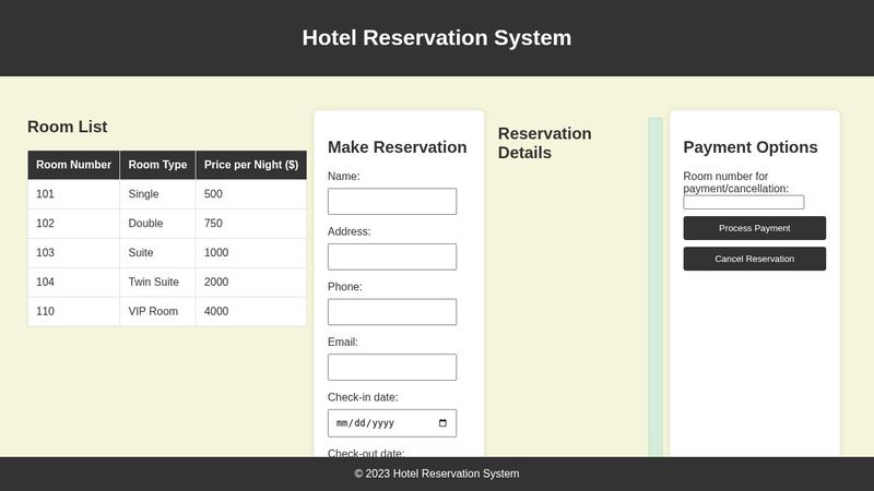 FINAL HOTEL CODE