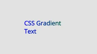 CSS Gradient text