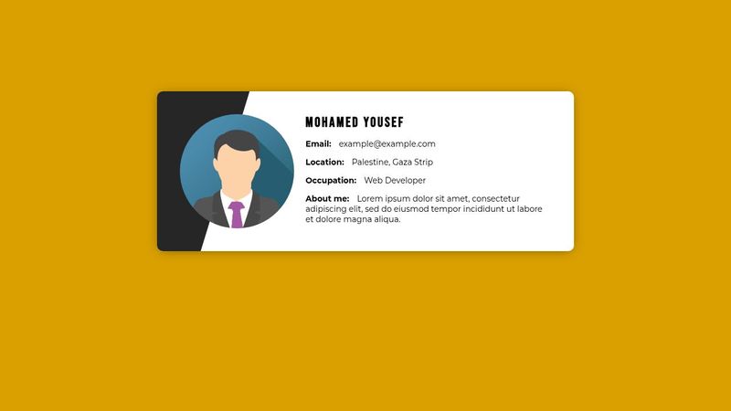 Responsive User Profile Card Design